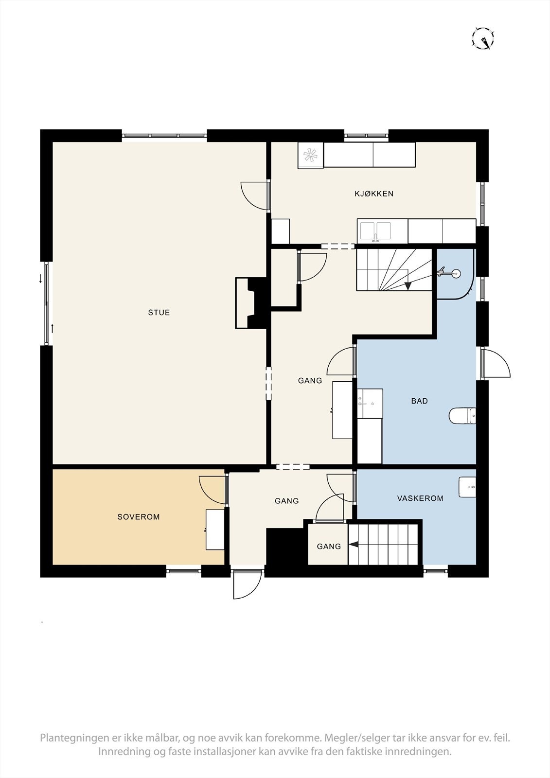 Plantegning 1.etasje. Galleribilde