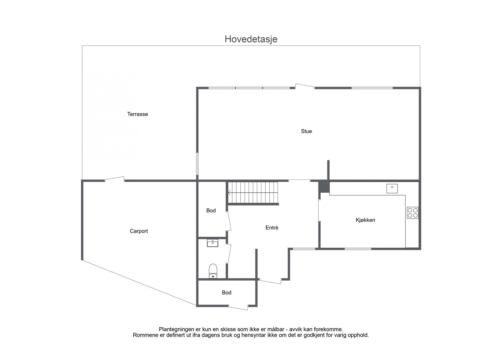Plantegning - 1. etasje Galleribilde