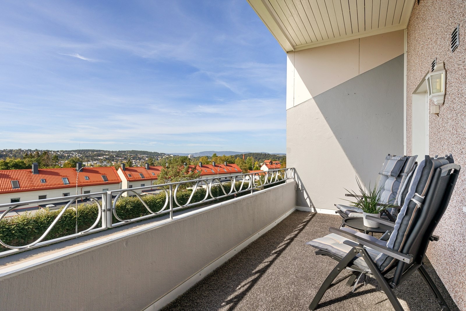En helt fantastisk balkong på hele 17 kvm. Galleribilde