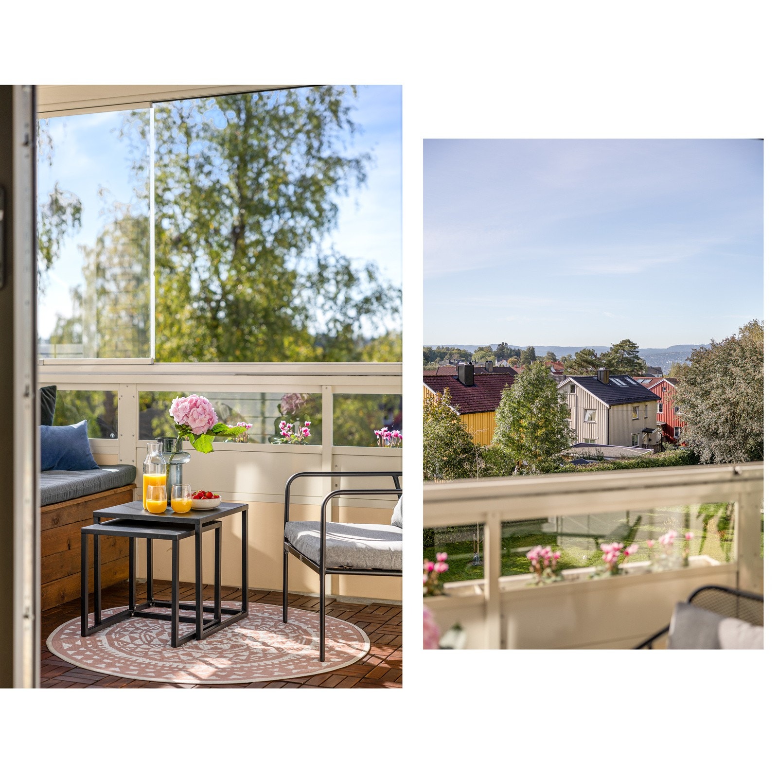 Balkongen blir en forlengelse av leiligheten Galleribilde