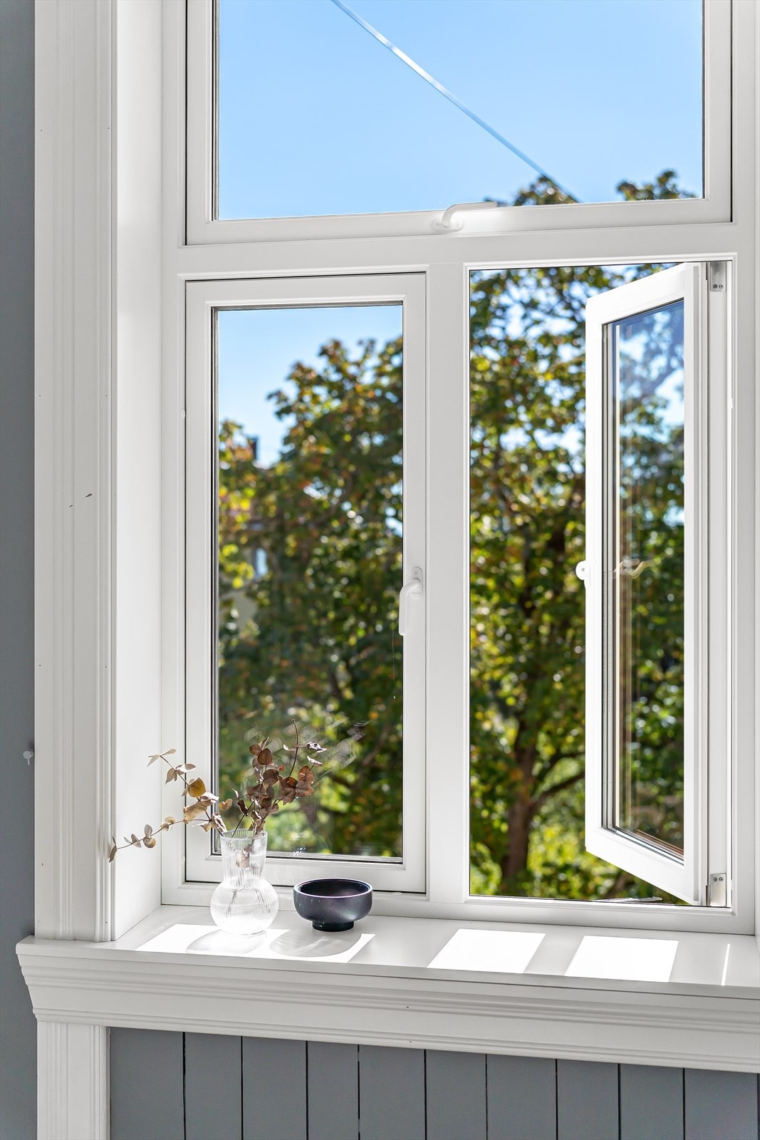 Fra soverommet er det hyggelig utsyn. Galleribilde