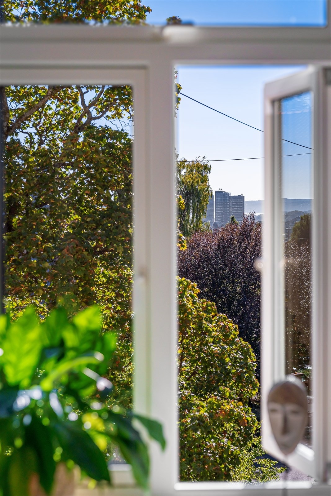 Hyggelig utsyn fra stuen. Galleribilde