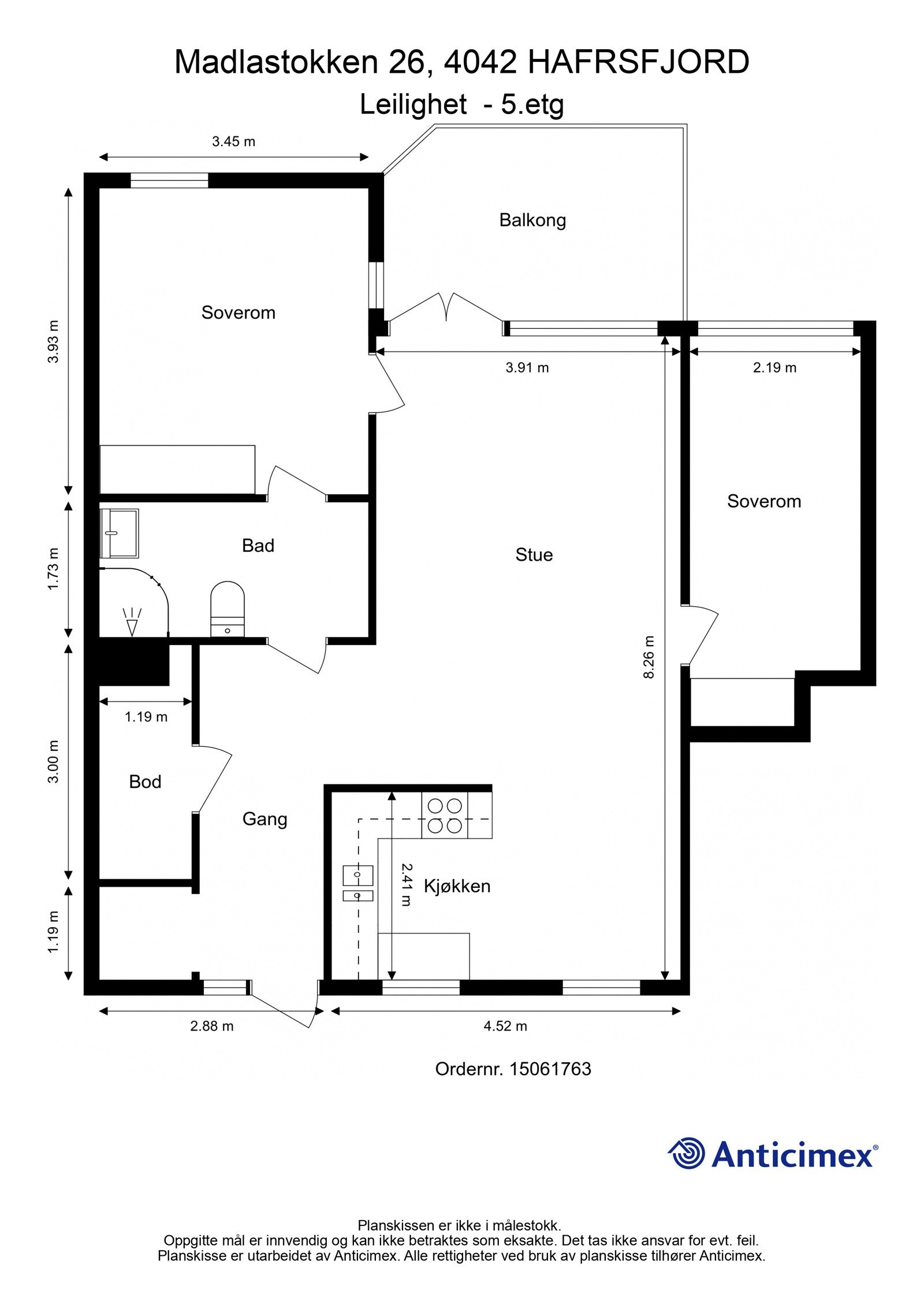 Plantegning | Madlastokken 26 Galleribilde