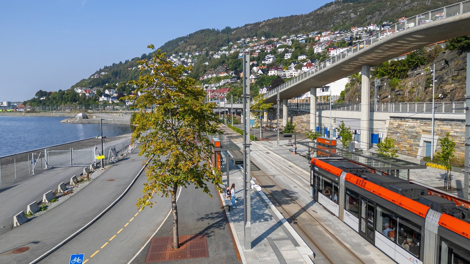Det gåavstand til bybanestopp både på Danmarksplass og i Møllendal. Galleribilde