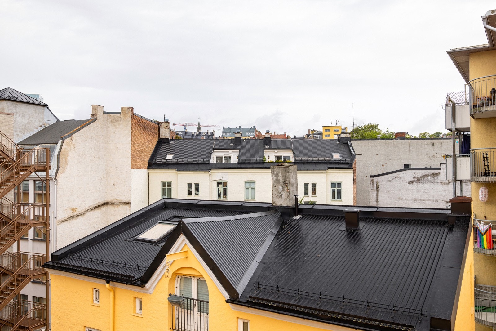 Utsikt fra kjøkkenvindu. Galleribilde