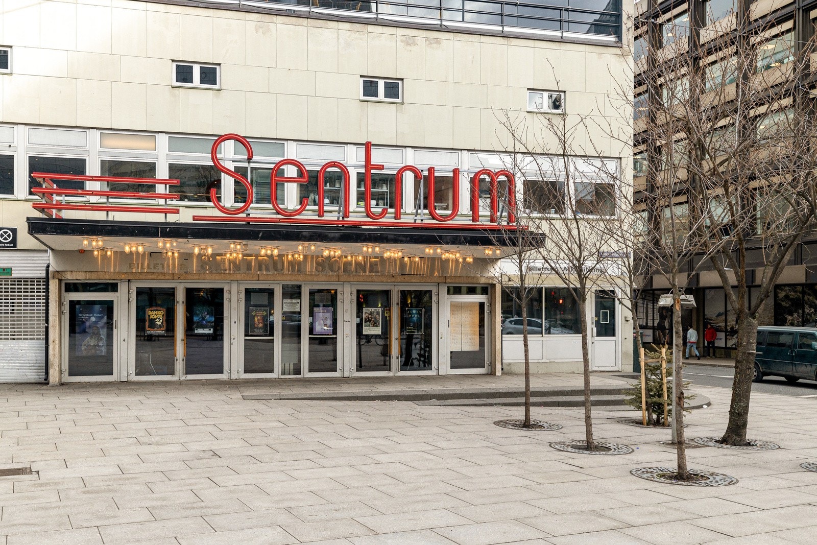 Konsertarenaene Rockefeller og Sentrum Scene i umiddelbar nærhet. Galleribilde