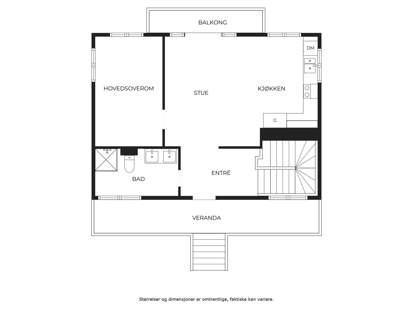 Planløsning 1.etasje. Galleribilde