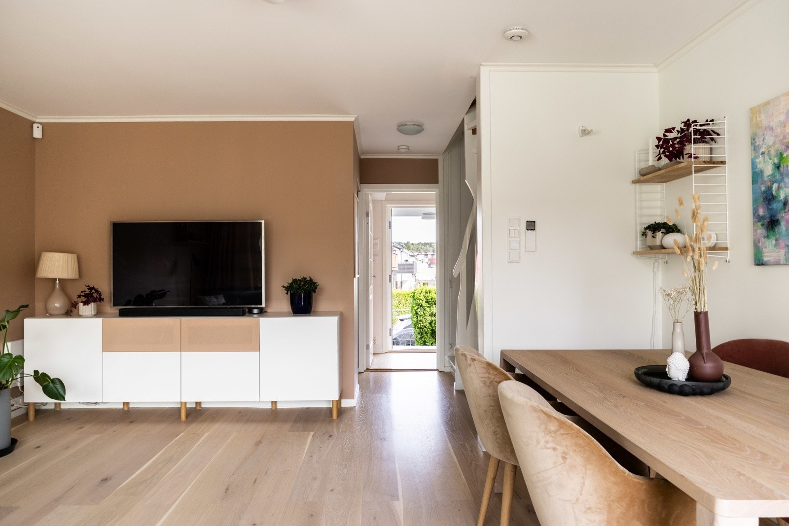 Mulighet til å sette inn peis i stuen Galleribilde