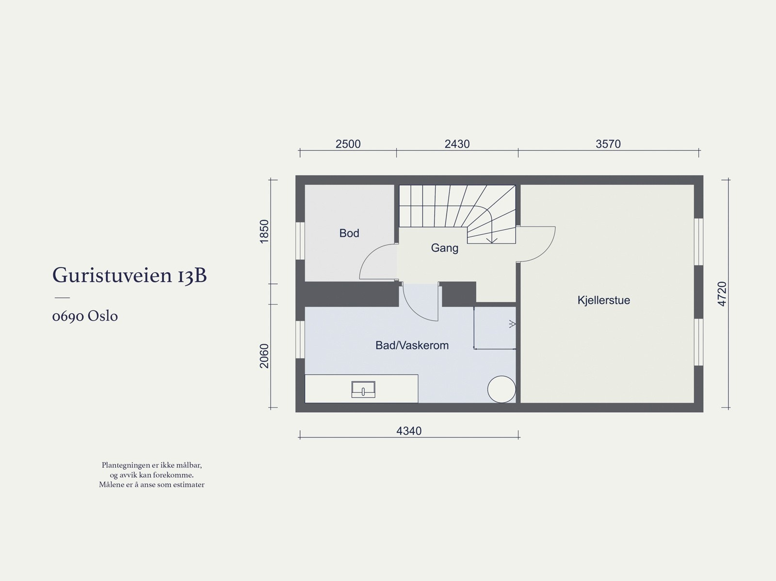Plantegning | Underetasje Galleribilde