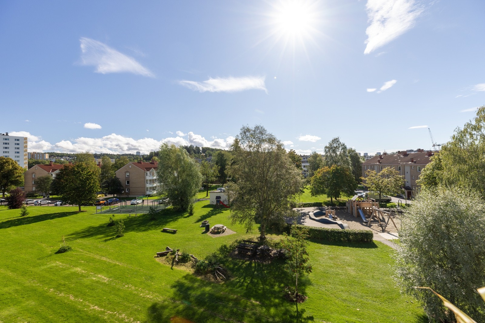 Herlig utsikt fra balkongen Galleribilde