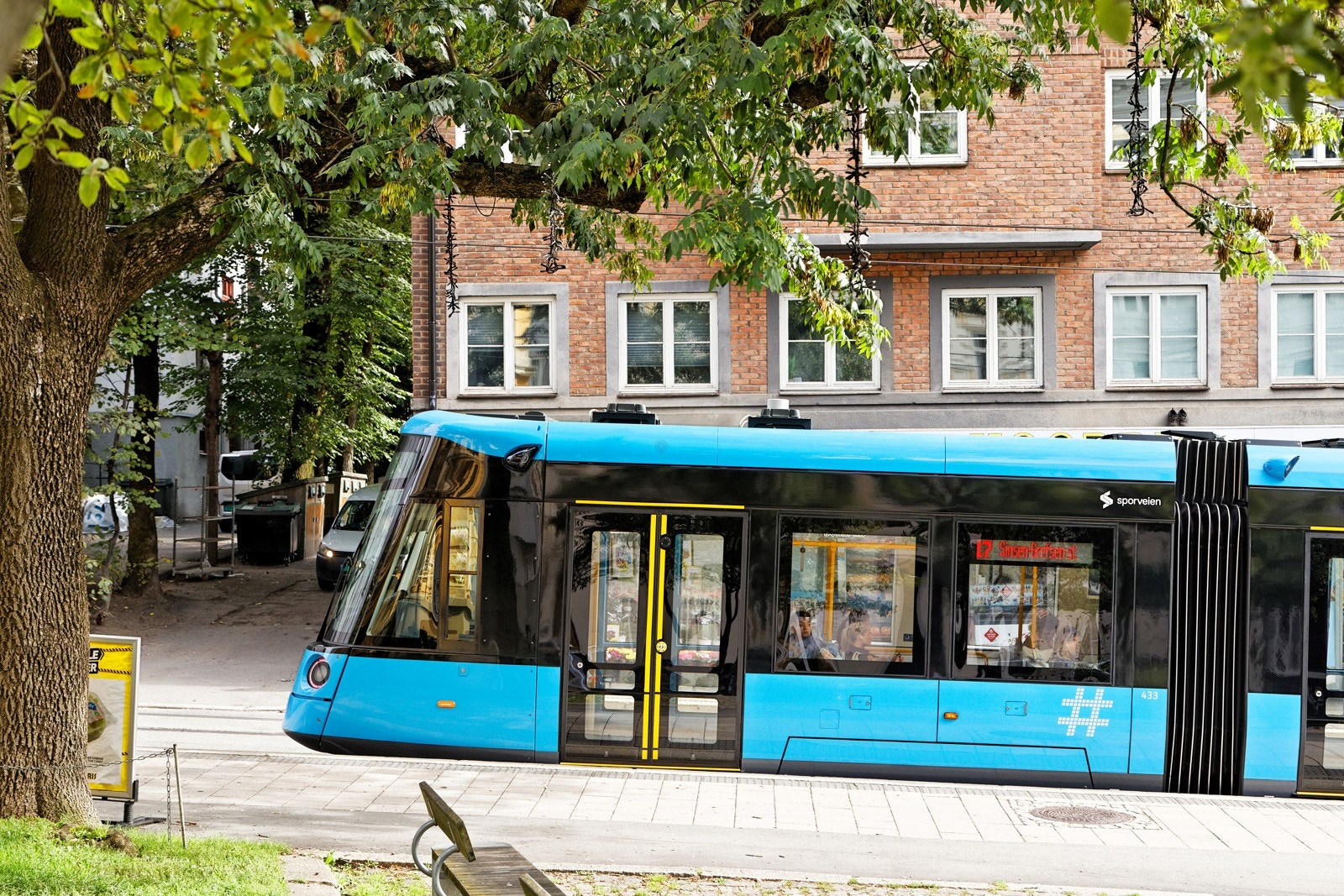 God kollektivtilknyttning tar det rundt om Oslo Galleribilde