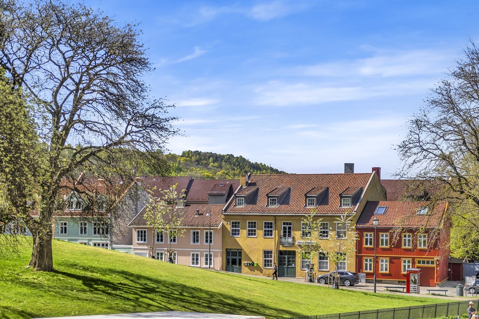 Vålerenga er kjent for sin historiske sjarm med tradisjonelle hus og grønne lunger Galleribilde