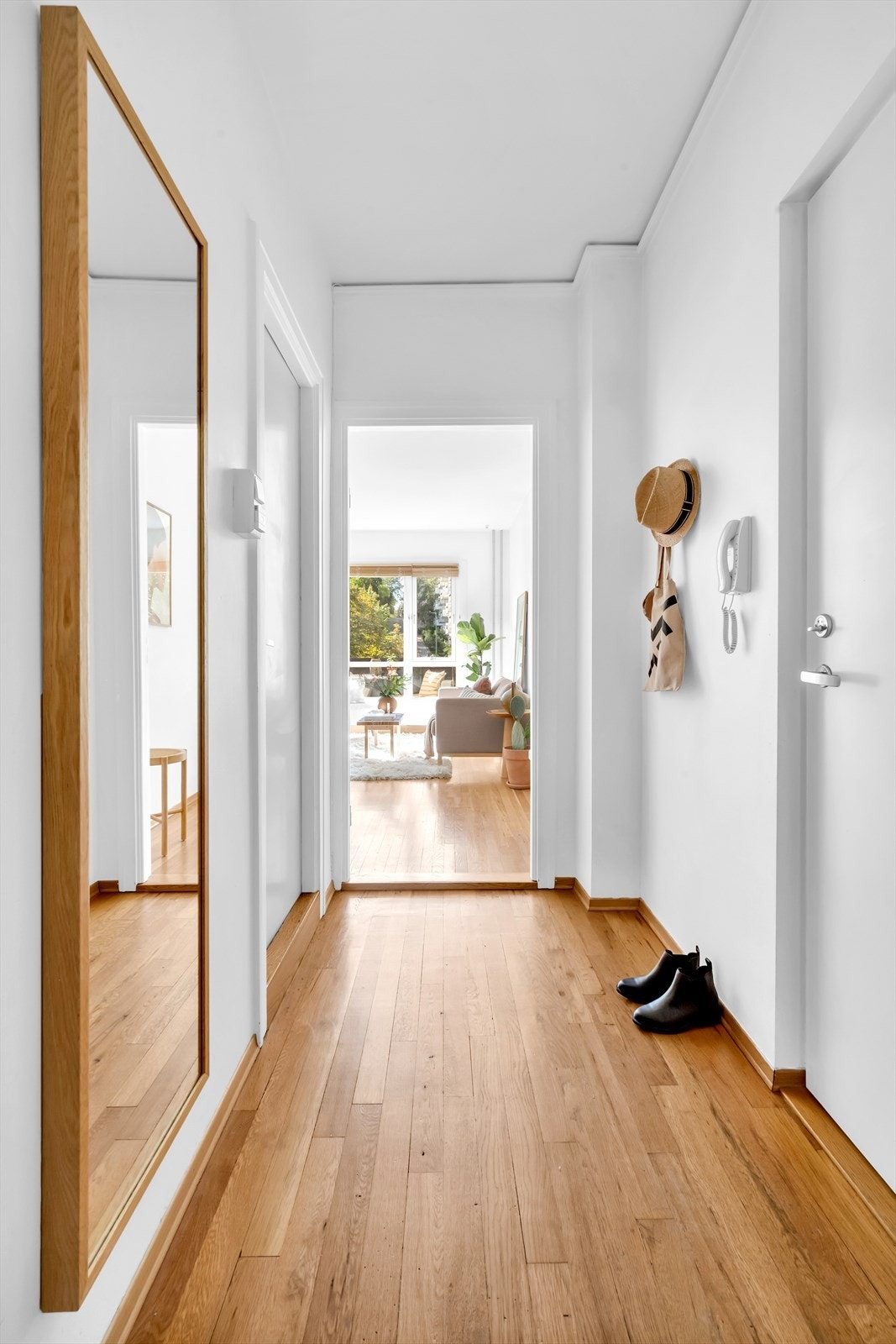 Gangen sikrer god flyt mellom alle rommene. Galleribilde