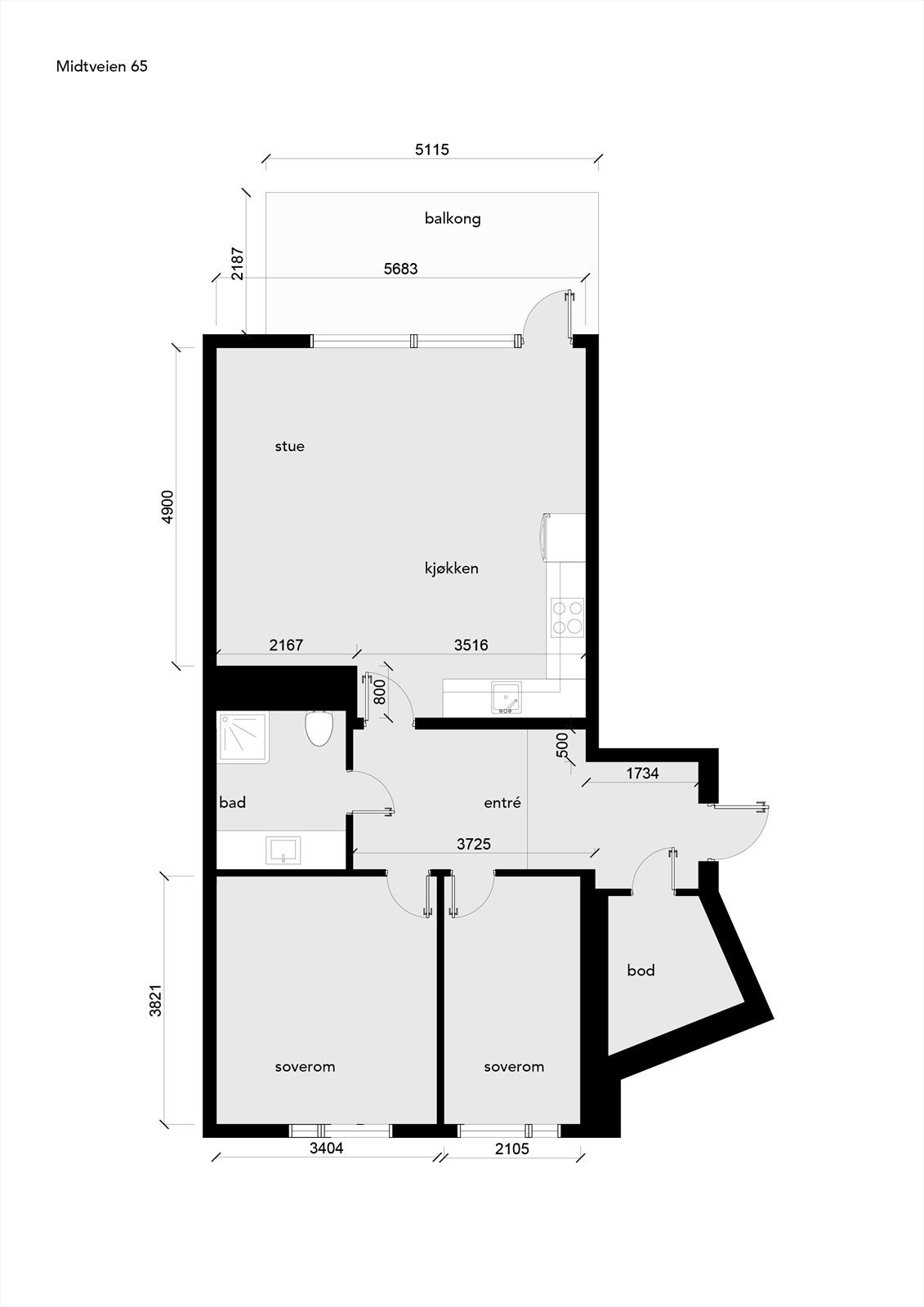 Plantegning Galleribilde