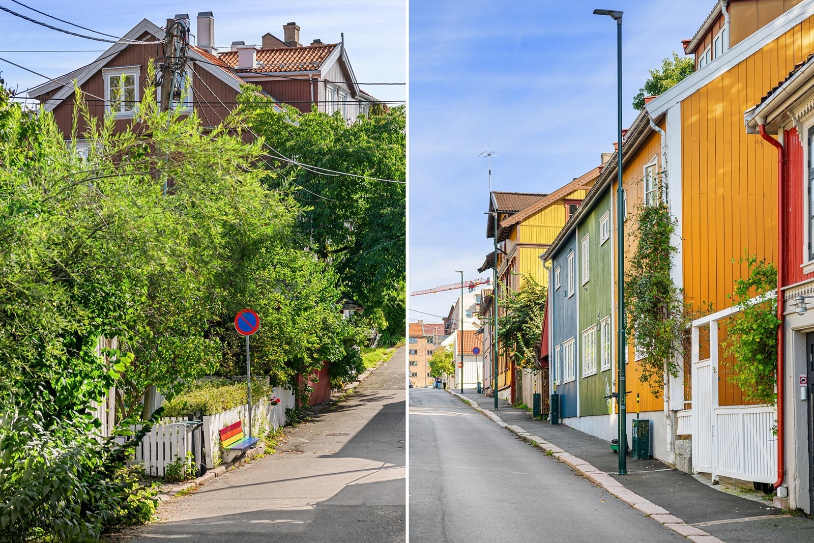 Langgata er en rolig enveiskjørt gate som er kjent for flotte og ærverdige trehusbebyggelser. Rodeløkka er en idyll midt i Oslo, hvor du kan puste litt lettere med en gang du går bort fra hovedgatene og bylivet rundt og vandrer inn blant trehusene. Galleribilde