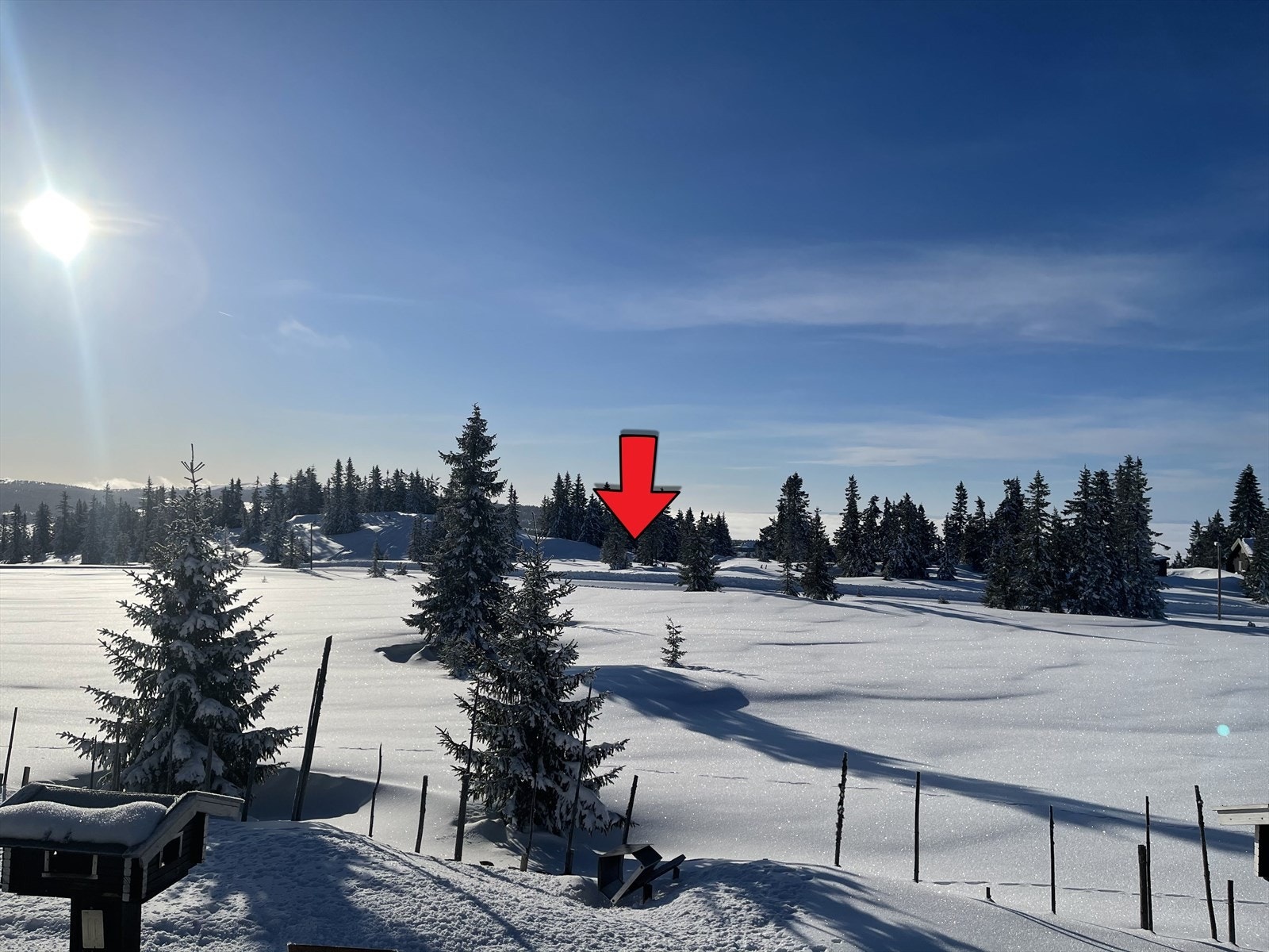 Lyssatt del av Birkebeinerløypa går her. Galleribilde