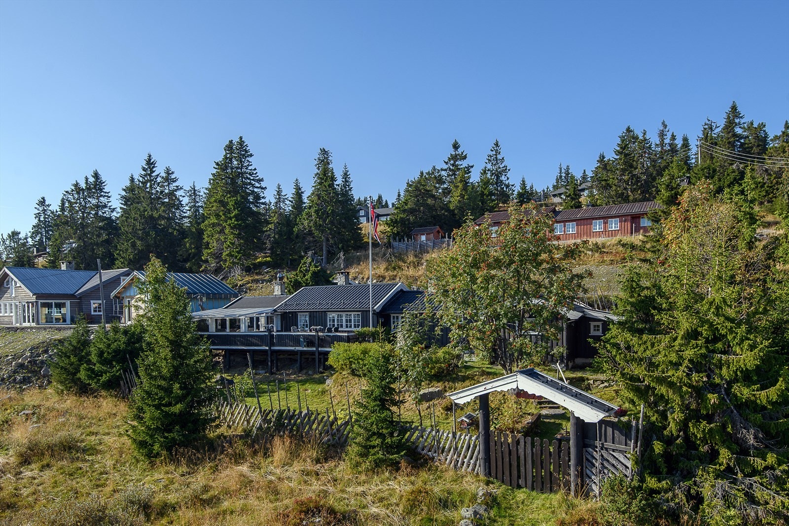 Veletablert og meget attraktivt område på Sjusjøen. Her har du gangavstand til sentrum og skiløypa som nærmeste nabo. Meget familievennlig. Galleribilde