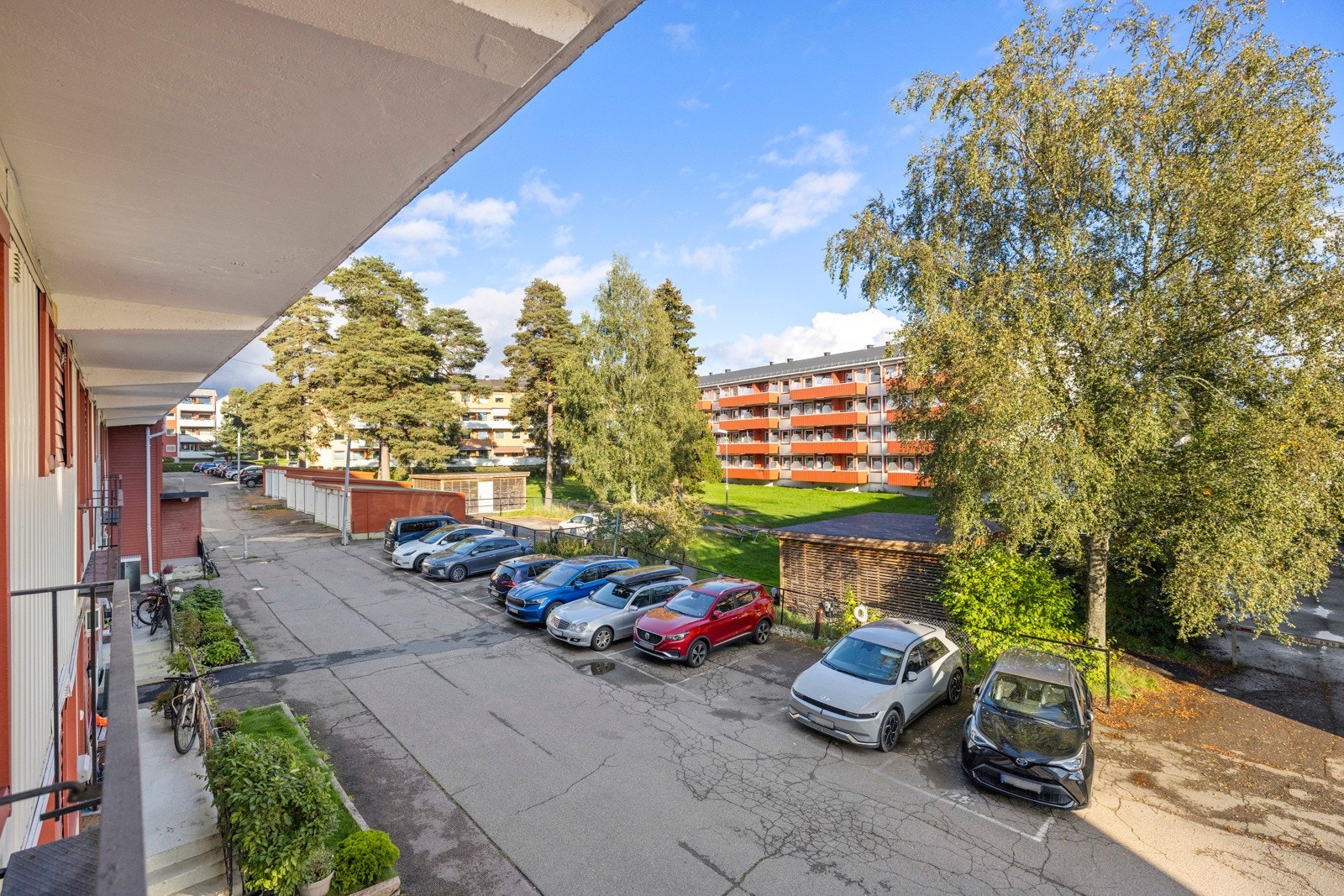 Utsyn fra balkongen Galleribilde