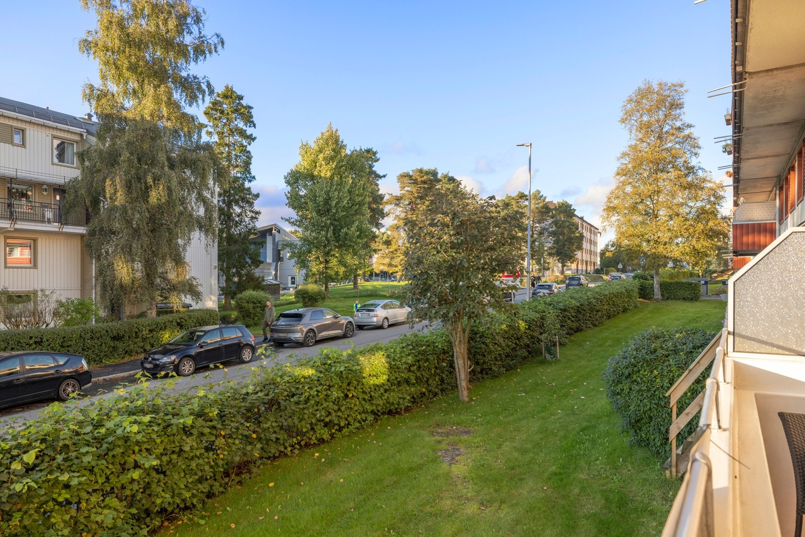 Utsyn fra balkongen Galleribilde