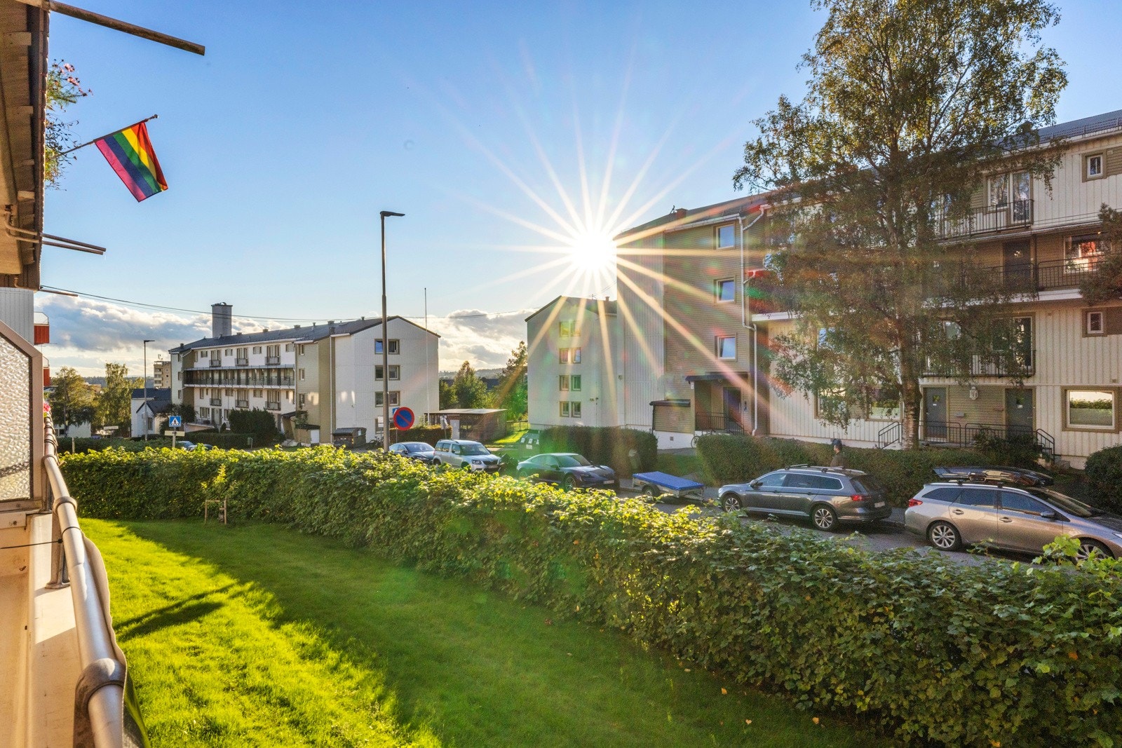 Utsyn fra balkongen Galleribilde