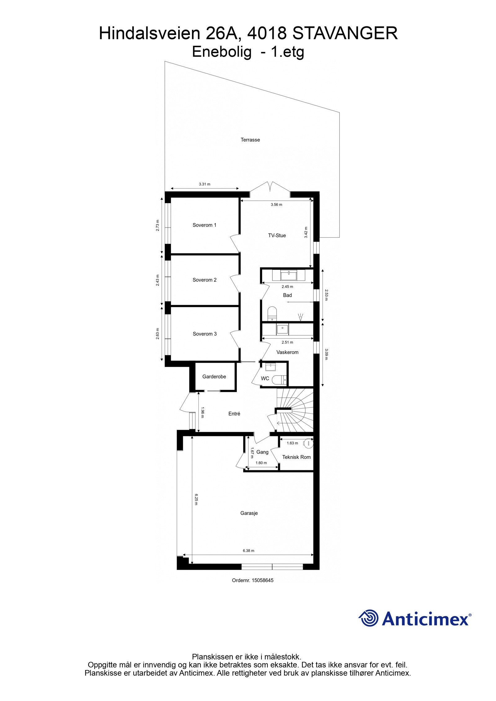 Plantegning - 1.etg. Galleribilde