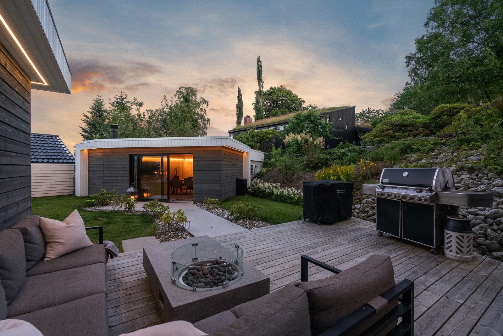 Boligen byr på flere flotte uteområder. Galleribilde