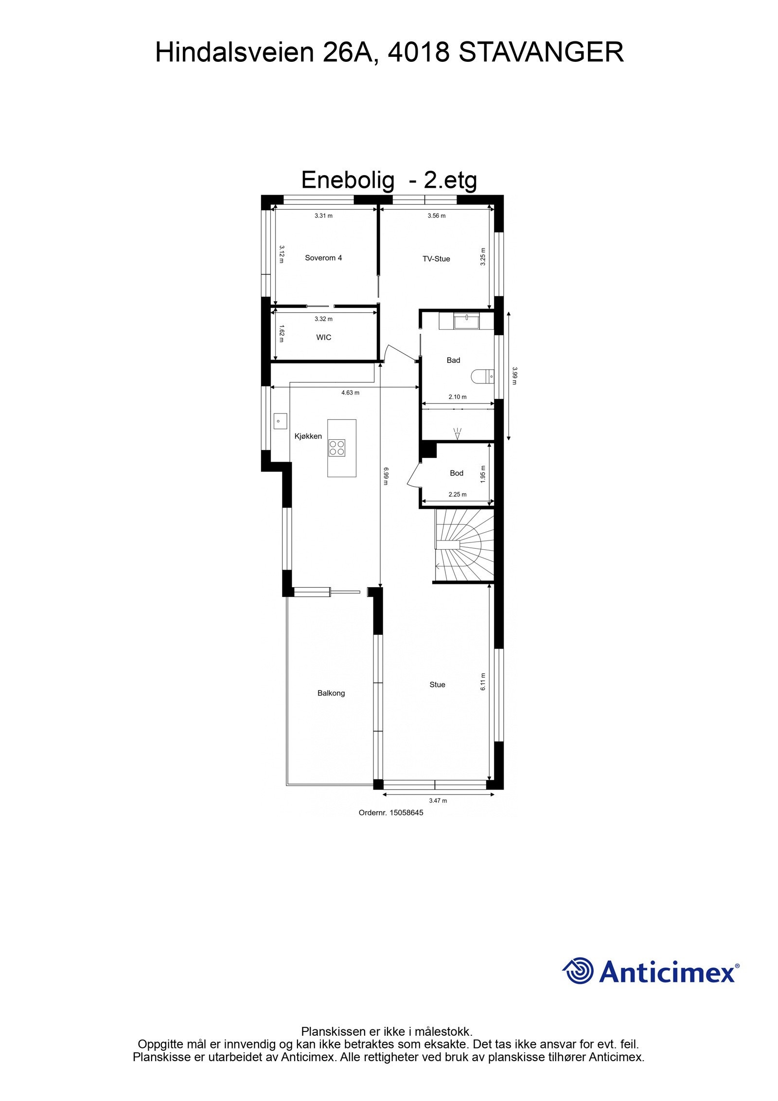 Plantegning - 2.etg. Galleribilde