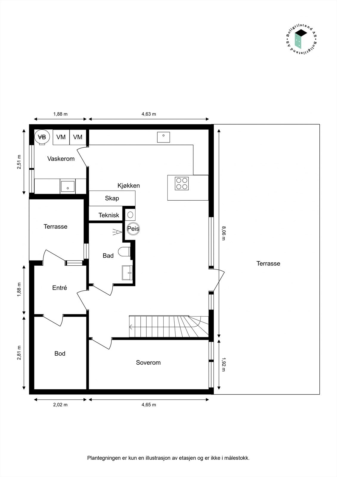 Plantegning - 1. etasje Galleribilde