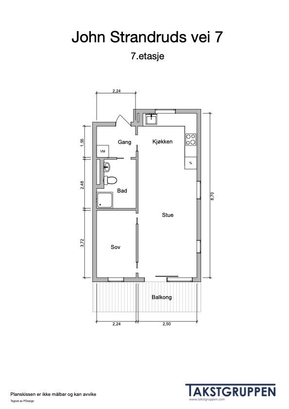God og arealeffektiv planløsning Galleribilde