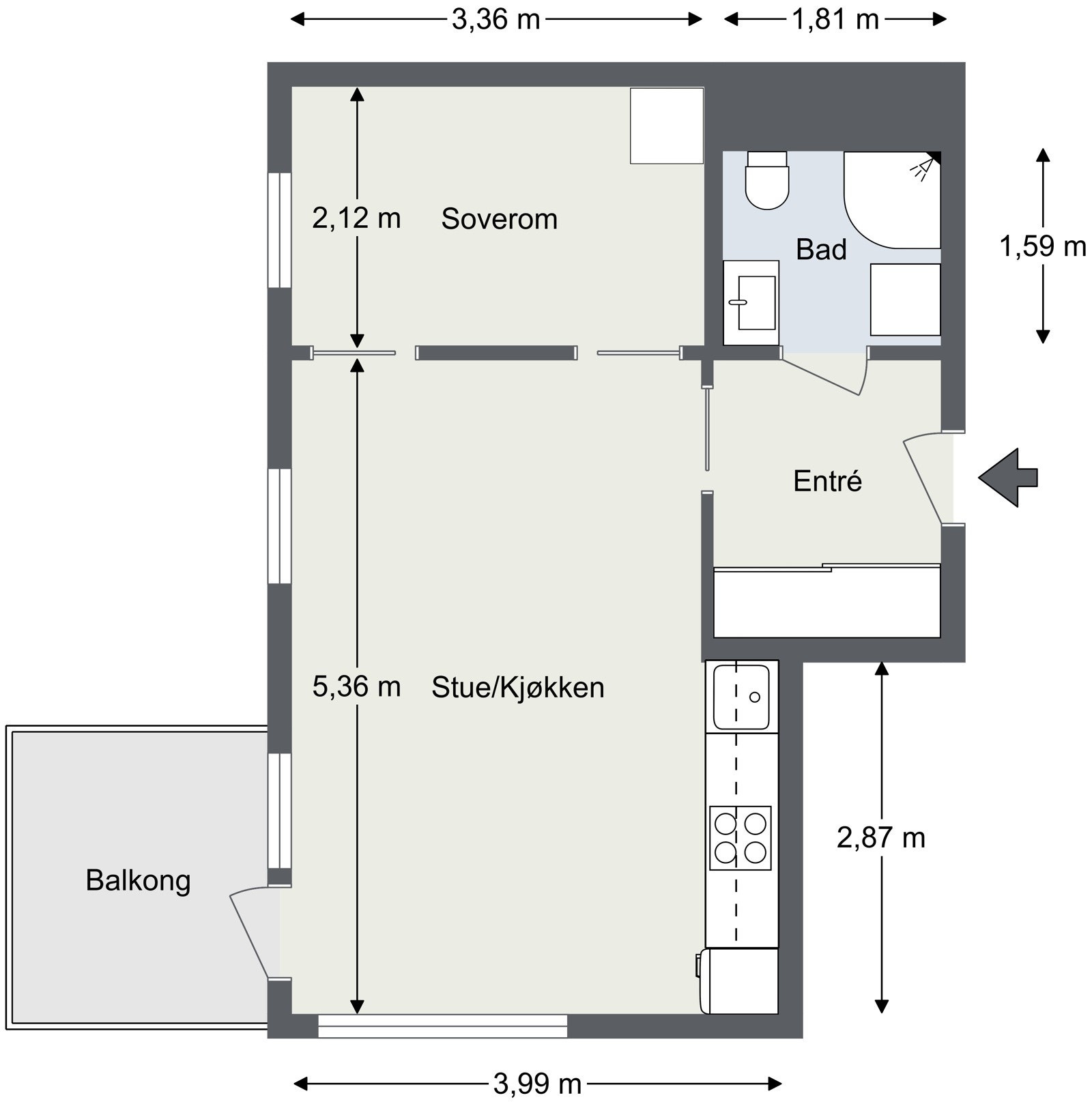 Plantegning Galleribilde
