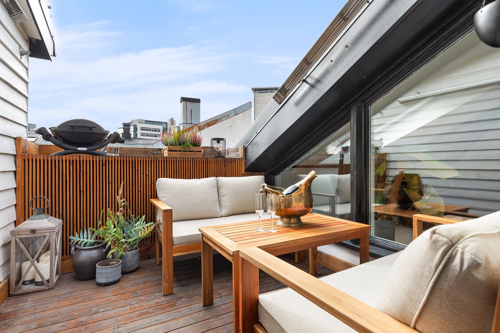 Sørvendt takterrasse Galleribilde