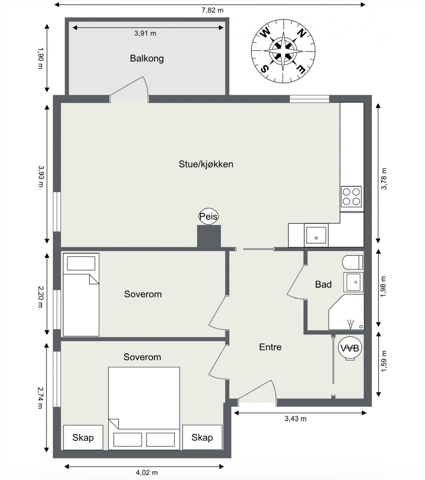 Planskisse Galleribilde