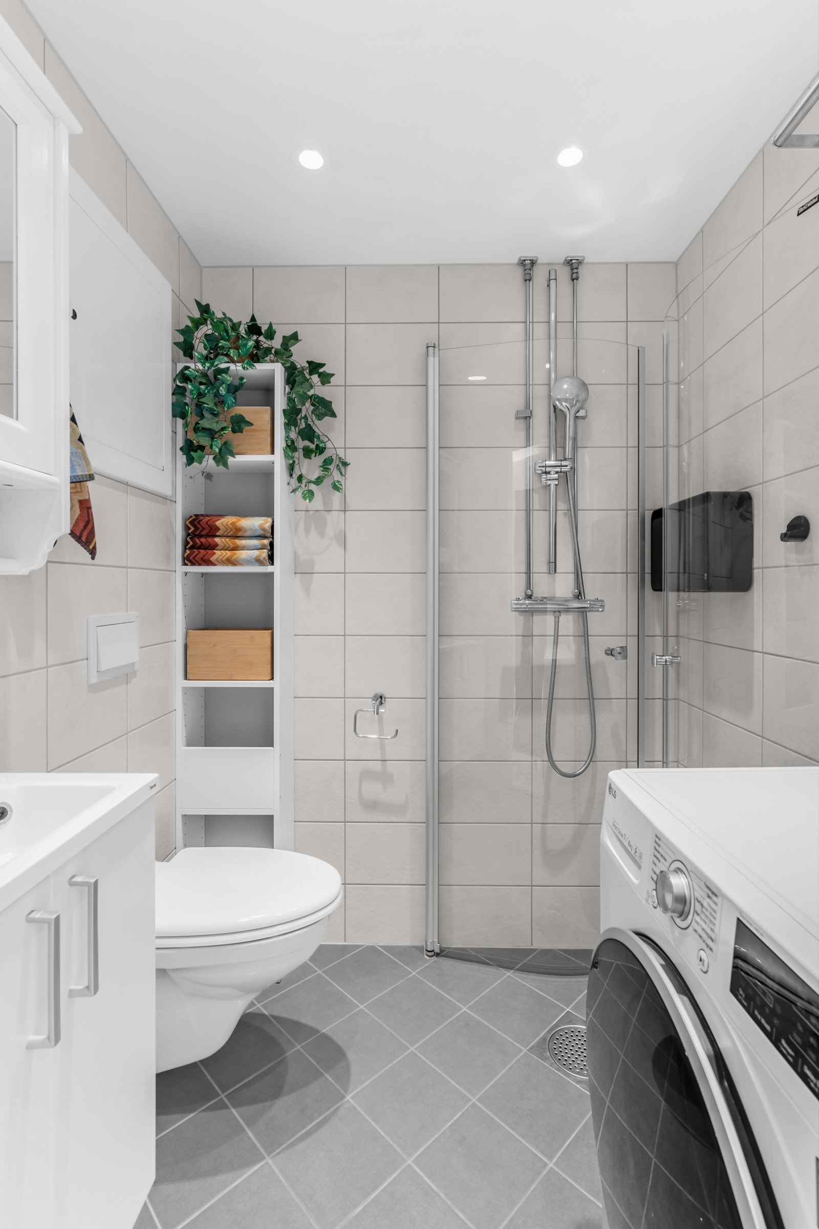 Badet ble totaloppusset i forbindelse med felles våtromsrehabilitering i regi av borettslaget i 2018. Galleribilde