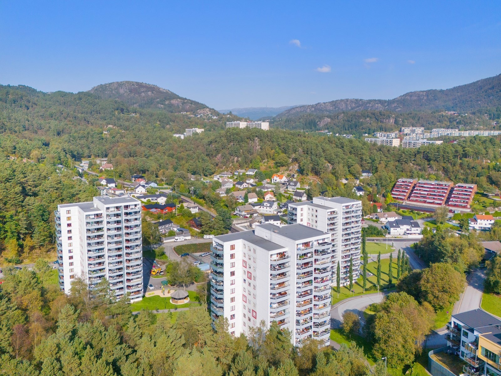 Leilighetene er omkranset av flott natur. Galleribilde