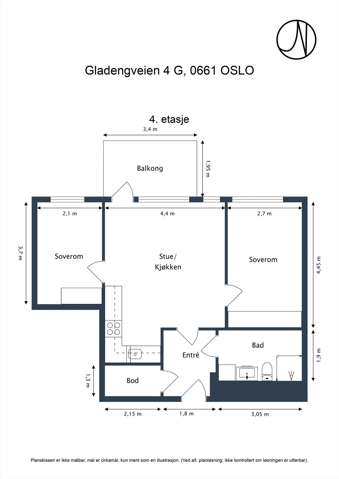 Plantegning Galleribilde