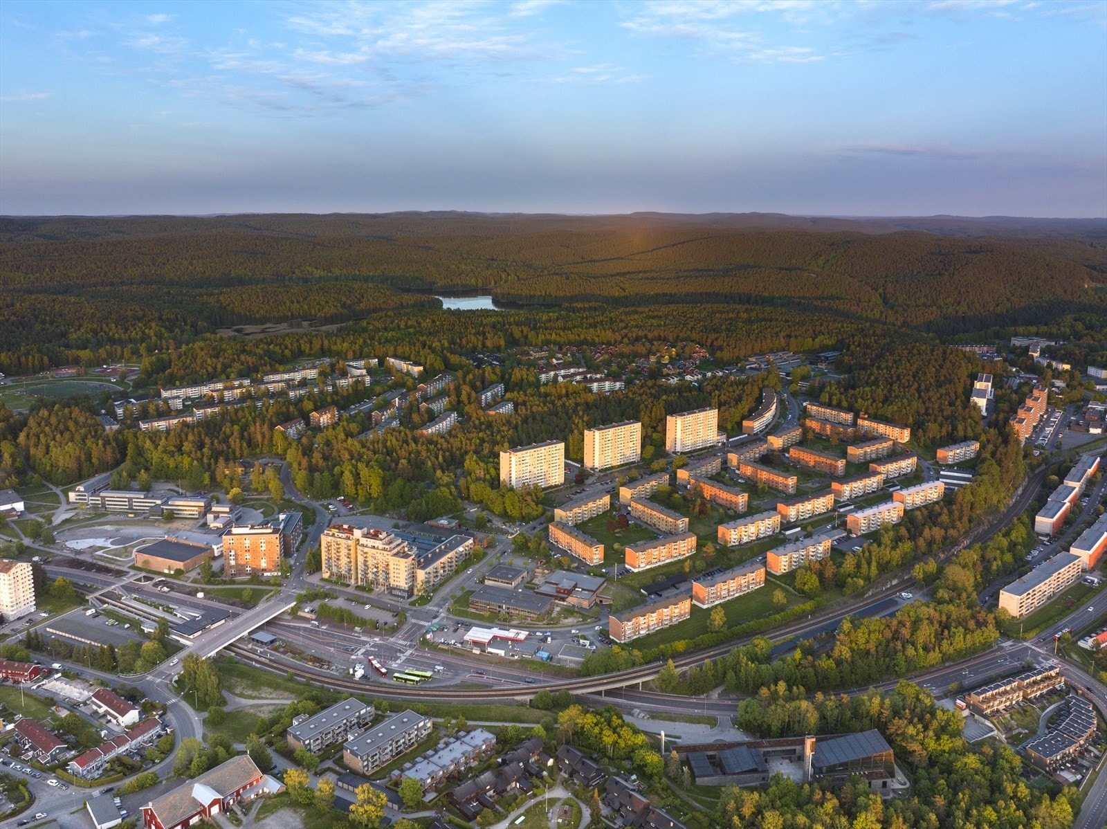 Populært boligområde omgitt av natur Galleribilde