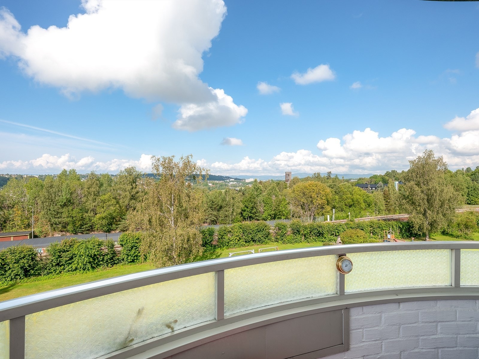 Fantastisk utsikt fra balkongen Galleribilde