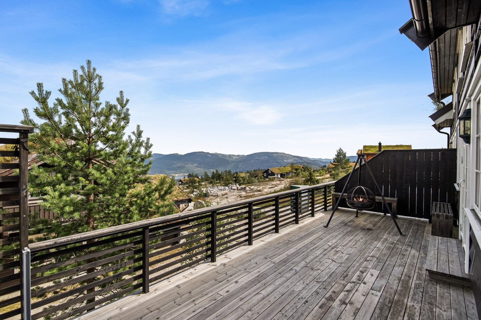 Fantastisk utsikt fra verandaen Galleribilde