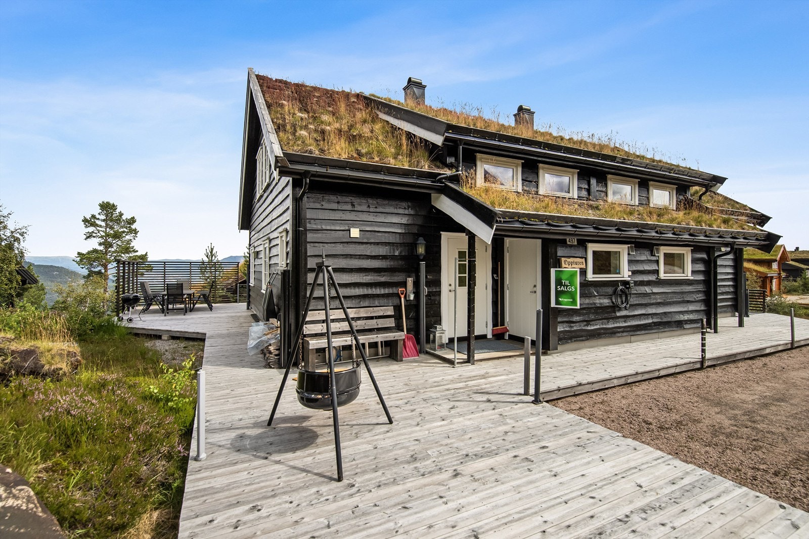 På terrassen kan man flytte seg med sol, vær og vind! Galleribilde