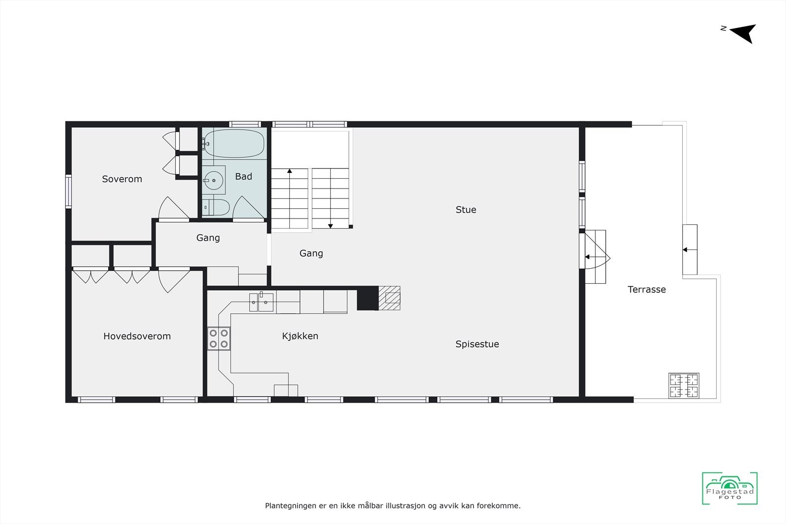 Plantegning - hovedetasje Galleribilde