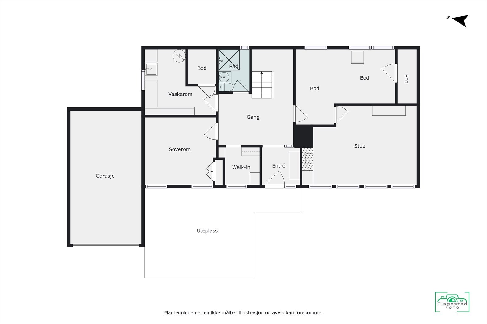 Plantegning - underetasje Galleribilde