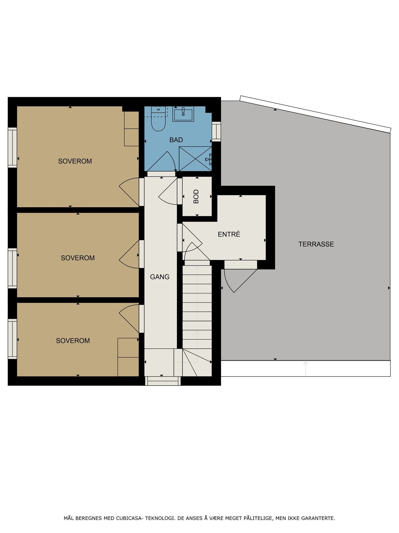 Plantegning av første etasje Galleribilde