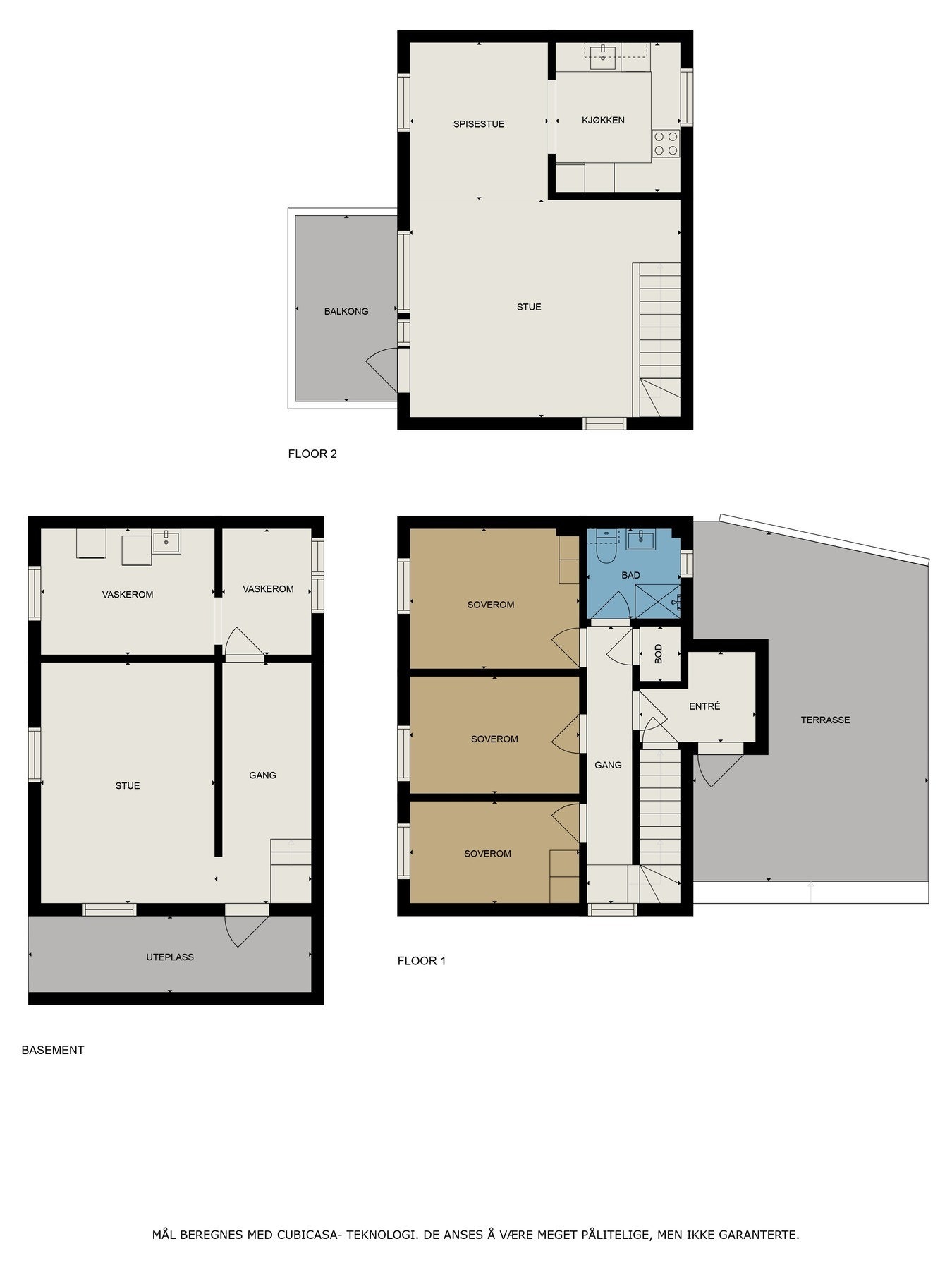 Plantegning av hele boligen Galleribilde