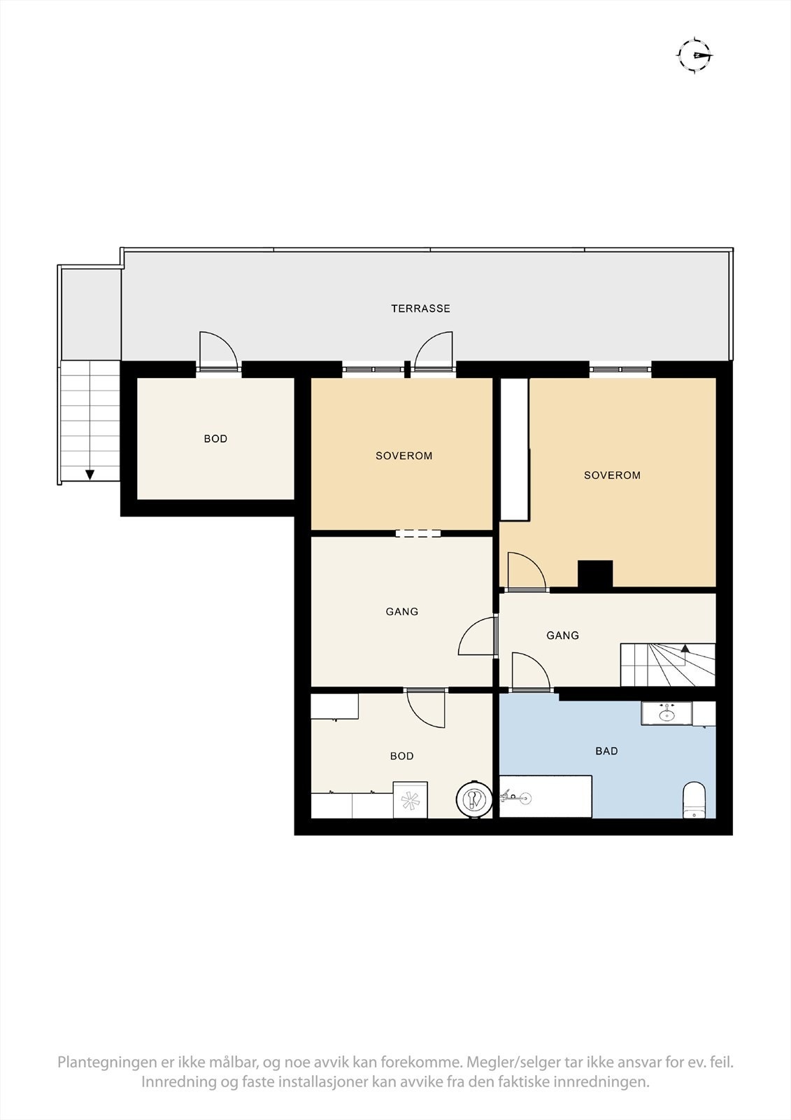 Plantegning underetasje Galleribilde