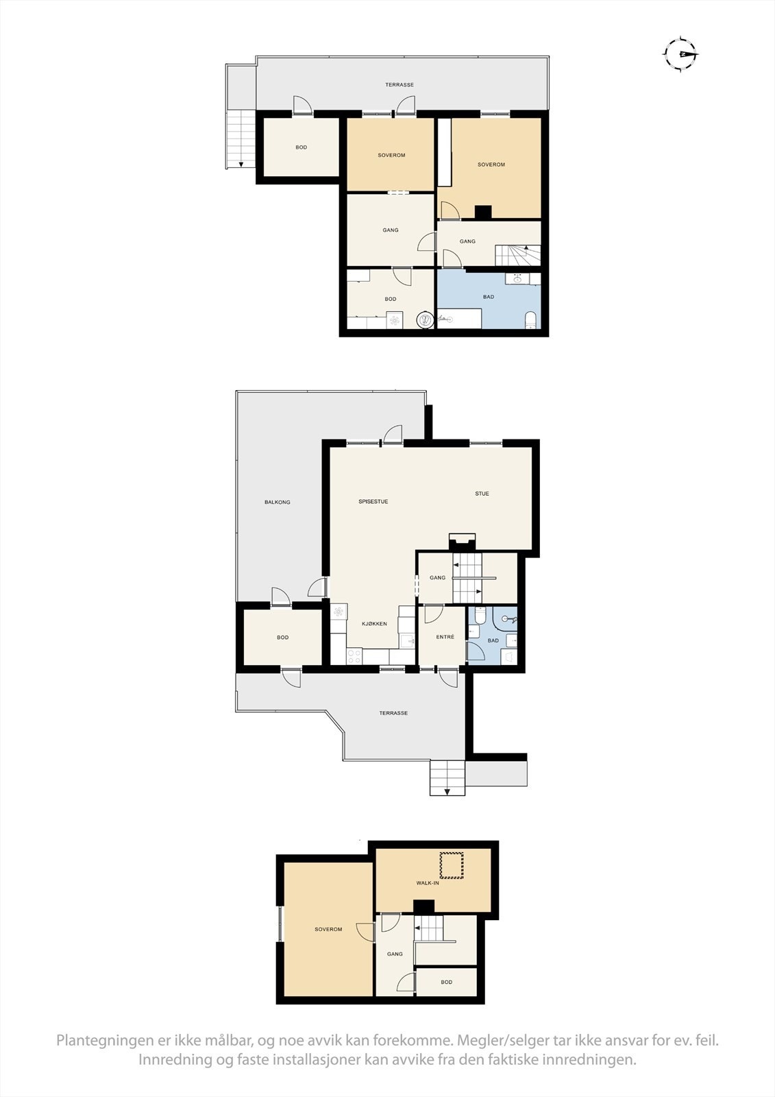 Plantegninger 3 plan Galleribilde