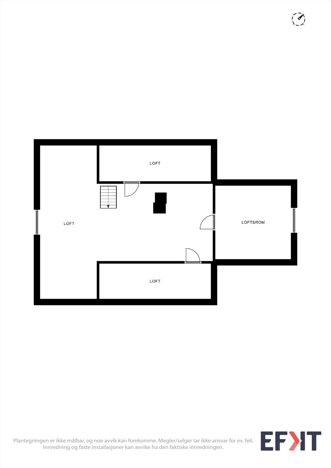 Plantegning loft Galleribilde