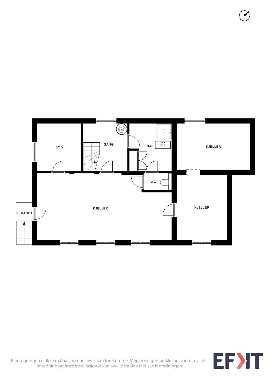 Plantegninger underetasje Galleribilde