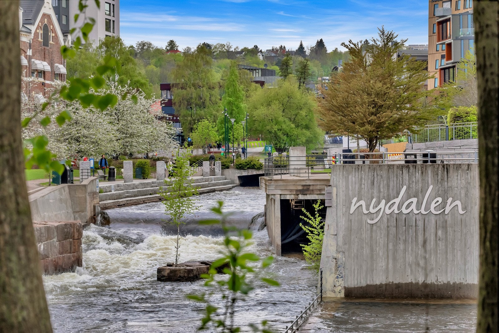 Kort vei til Nydalen for butikker, T-bane eller bading i Akerselva. Galleribilde