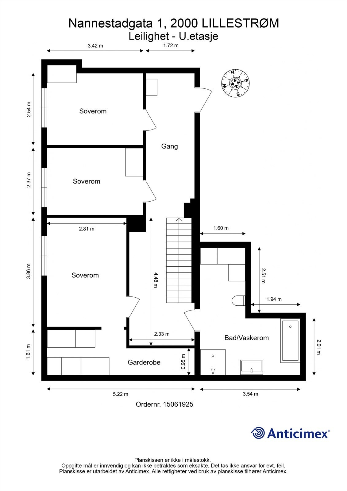 Plantegning U.etg Galleribilde