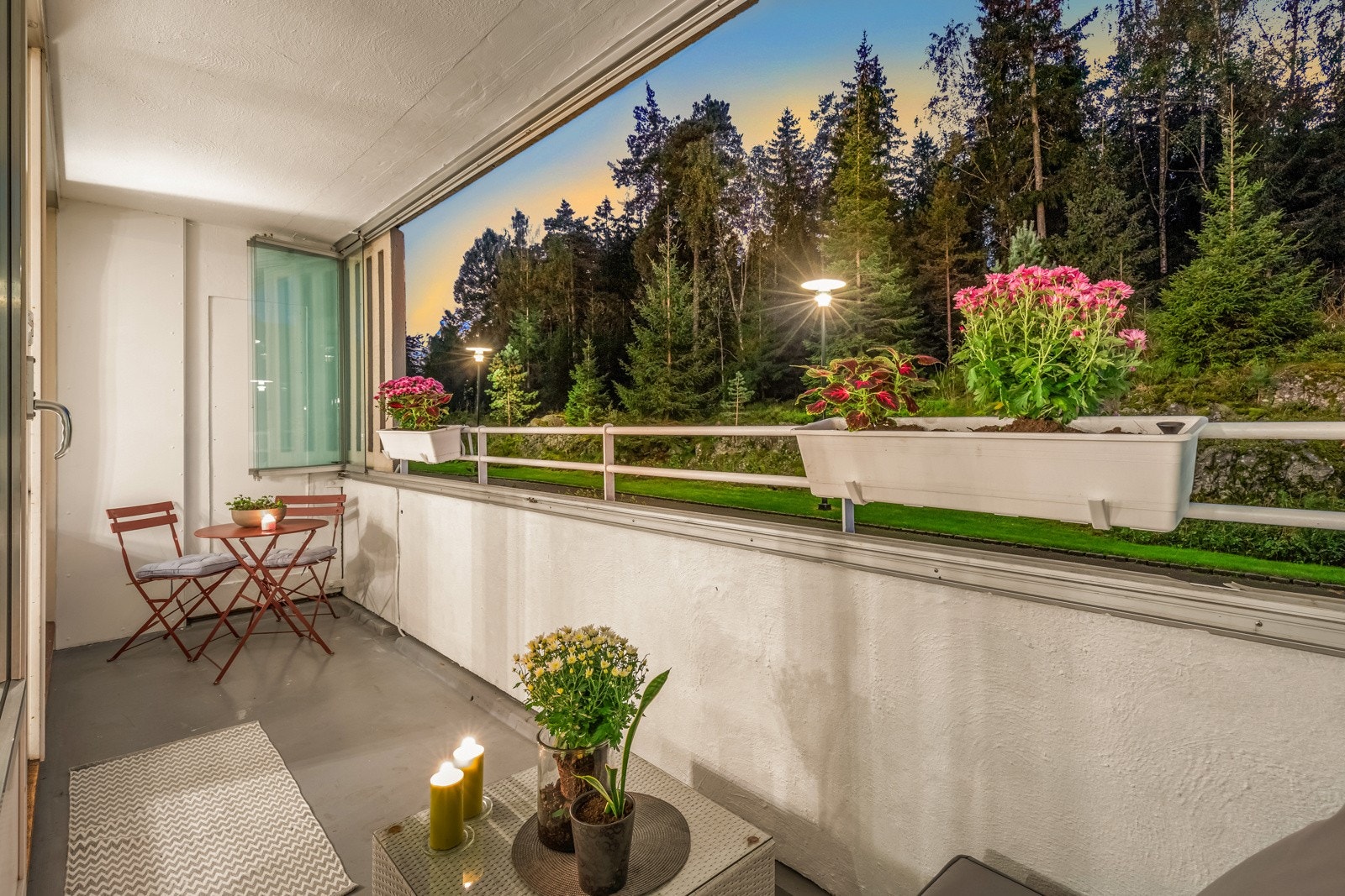 Hyggelig utsyn fra balkongen! Galleribilde